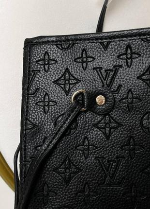 Сумка louis vuitton neverfull black2 фото