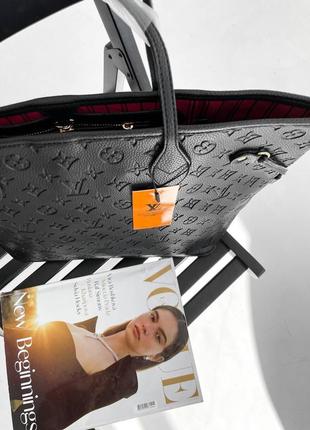 Сумка louis vuitton neverfull black9 фото