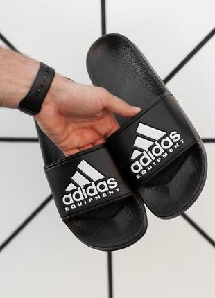Чоловічому тапочки adidas в чорному кольорі (40-46)😍2 фото