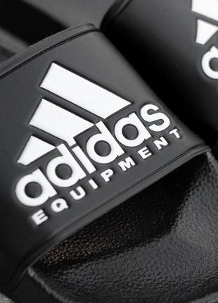Чоловічому тапочки adidas в чорному кольорі (40-46)😍4 фото