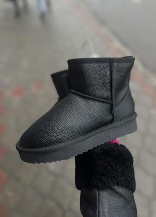 Натуралка зимние угги шкіра ❄ натуральная кожа уггі шкіра на меху платформа