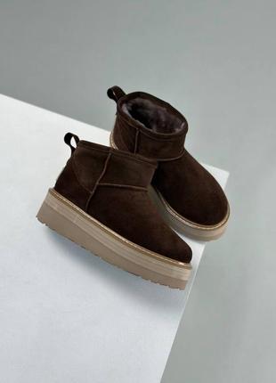 Якісні натуральні угги ugg з натуральним хутром цигейкою2 фото