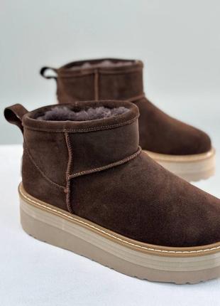 Якісні натуральні угги ugg з натуральним хутром цигейкою5 фото