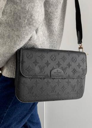 Жіноча сумка louis vuitton multi pochette black v24 фото