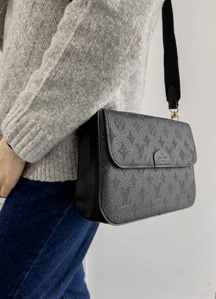 Жіноча сумка louis vuitton multi pochette black v25 фото