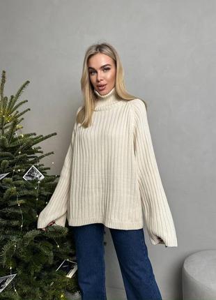 Теплий светр з блискавкою4 фото