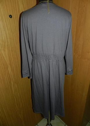 Нарядное,женственное,трикотажное платье с гипюром,большого размера,ellos8 фото