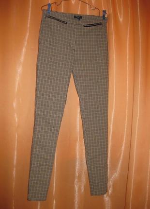 Удобные эластичные длинные штаны брюки зауженные скины лосины две карманы км1879 большой размер 14uk8 фото