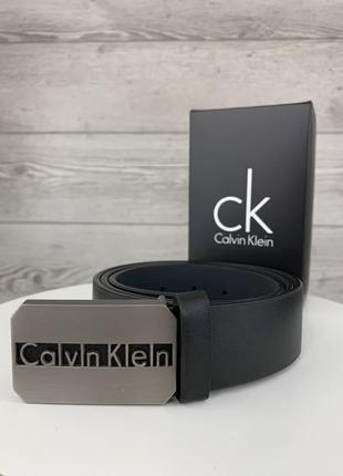 Ремінь calvin klein чорний подарунок хлопцю на 14 лютого подарункова упаковка чоловічий3 фото
