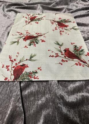 Прямоугольные новогодние подтарельники, подставки под тарелки