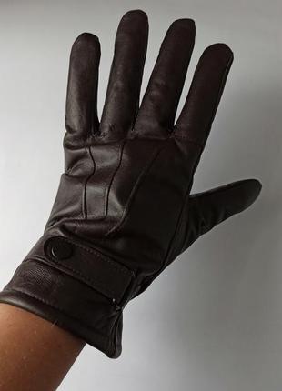 Оригинальные кожаные перчатки от бренда класса люкс barbour5 фото