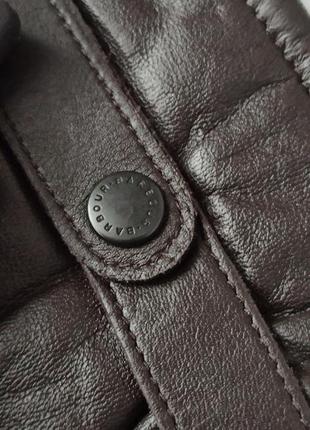 Оригинальные кожаные перчатки от бренда класса люкс barbour7 фото