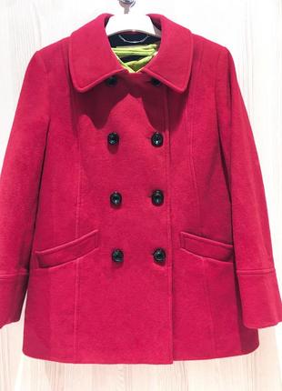 Windsmoor пальто вовна червоне тепле кашемір нове англія оригінал розмір l