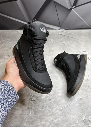 Ботинки зимние мужские бренд черные3 фото