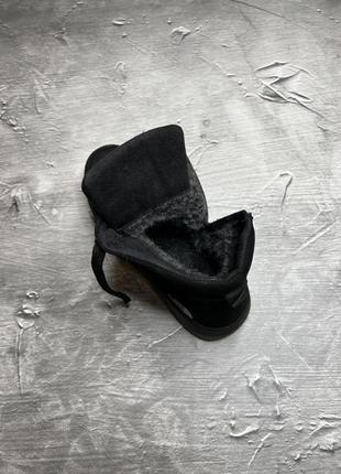 Ботинки зимние мужские бренд черные7 фото