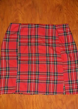 Мини юбка в шотландскую клетку4 фото