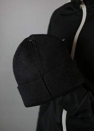 Женская мужская унисекс черная серая зимняя шапка carhartt кархарт брендовая качественная теплая3 фото
