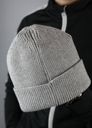 Женская мужская унисекс черная серая зимняя шапка carhartt кархарт брендовая качественная теплая6 фото