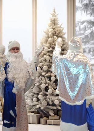 Костюм святого миколая та дід мороза з бородою та мішком. костюм трансформер дід мороз+ миколай4 фото