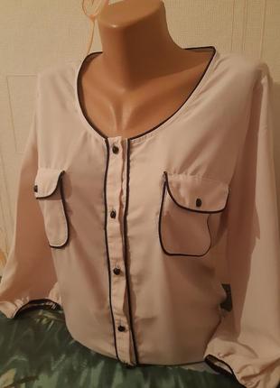 Стильная кремовая блузка dorothy perkins made in morocco, 💯 оригинал, молниеносная отправка