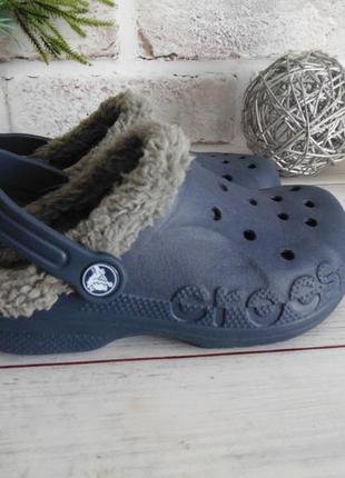 Крокси сабо на флісі crocs 12 c 13розмір7 фото