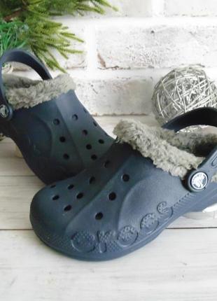 Крокси сабо на флісі crocs 12 c 13розмір2 фото