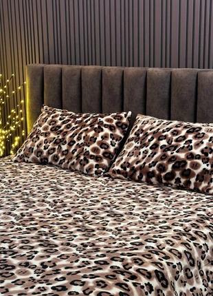 Комплект постельного белья теплый "леопард"3 фото