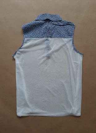 Легка біла блузка atmosphere з комірцем, р. s4 фото