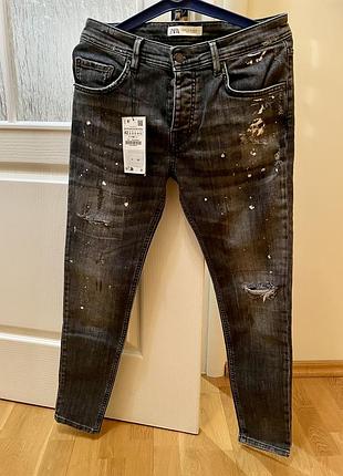 Джинсы мужские zara skinny1 фото