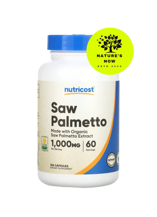 Nutricost екстракт сереноя 500 мг — 120 капсул/сша, чоловічі здоров'я