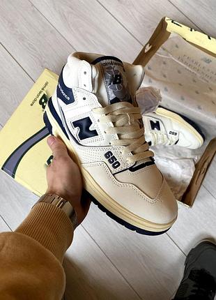 New balance 650 mid white&blue хутро