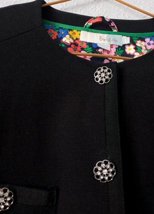 Жакет пиджак черный в стиле шаннель5 фото