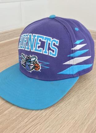 Ретро кепка бейсболка charlotte hornets hardwood classics