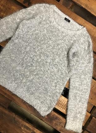 Женская кофта (свитер) f&f (эф энд эф лрр идеал оригинал серо-белая)