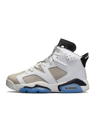 Высокие мужские кожаные кроссовки в стиле nike air jordan 6 🆕 баскетбольные найк джордан