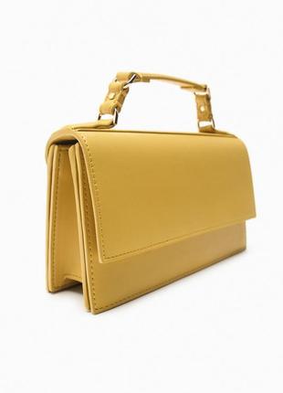 Яскрава сумочка жовтого кольору zara3 фото