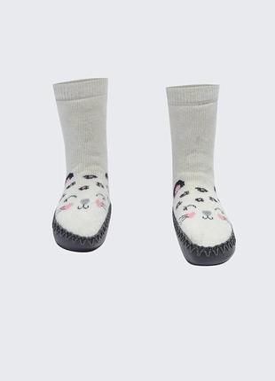 1-2 роки 19-22 р домашні кімнатні капці теплі шкарпетки махрові тапочки дівчинці lc waikiki вайкікі2 фото