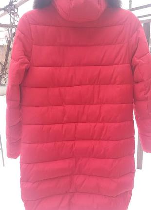 Пуховик зимняя куртка длинная с чернобуркой2 фото