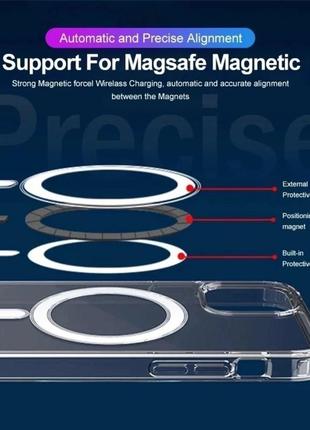 Оригинальный магнитный чехол для беспроводной зарядки magsafe для iphone 15  14 12 11 pro max plus4 фото