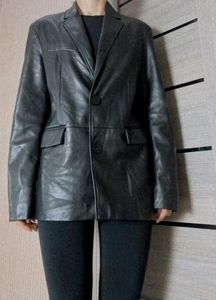Пиджак из экокожи, кожаный пиджак от bershka1 фото