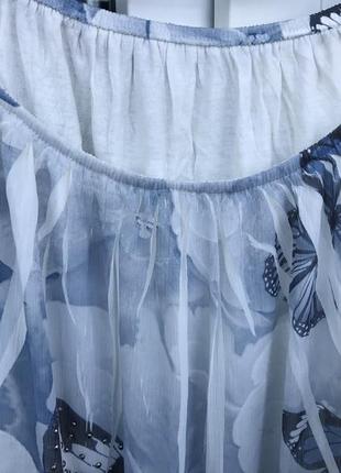 Нарядна блузка / кофточка/ ніжно блакитного кольору l / xl2 фото