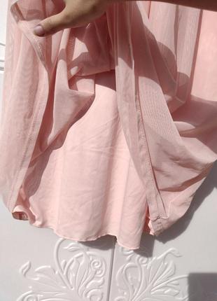 Очень нежное длинное розовое платье из фатина tally weijl7 фото