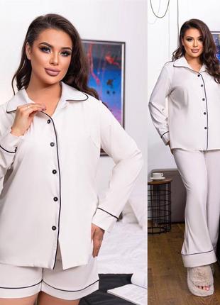 Пижама-тройка модель 023vk р.42-60 в цветах