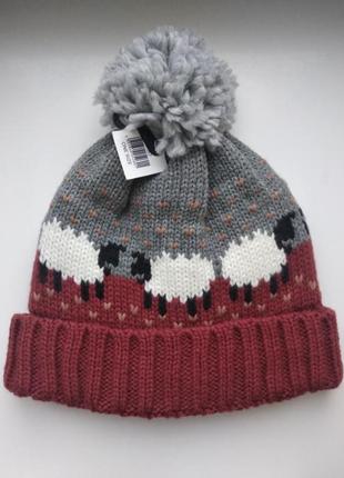 Теплая зимняя шапка на флисе на 3-4 года just for ewe1 фото