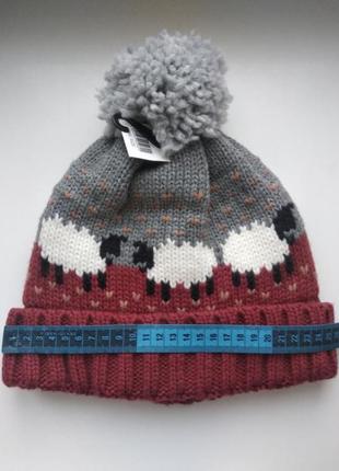 Теплая зимняя шапка на флисе на 3-4 года just for ewe7 фото