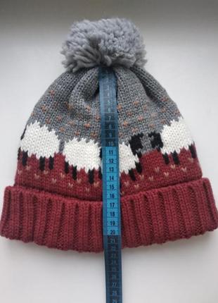 Теплая зимняя шапка на флисе на 3-4 года just for ewe6 фото