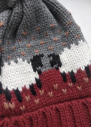 Теплая зимняя шапка на флисе на 3-4 года just for ewe4 фото