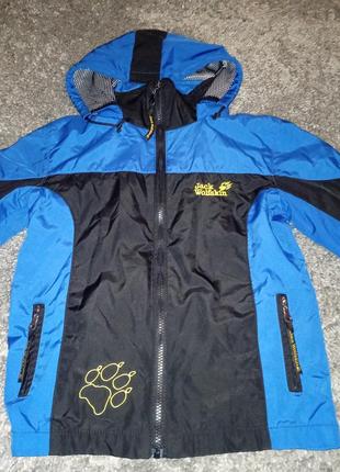 Куртка вітровка дитяча jack wolfskin розмір 134-9років