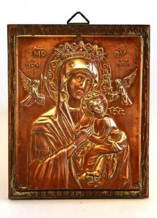 Икона божих матери неустанной помочи (страсна), поч хх в., греция6 фото