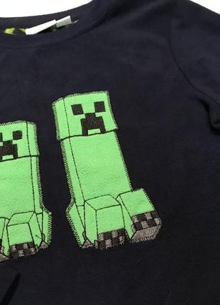 Флисовая пижамная кофта майнкрафт minecraft2 фото
